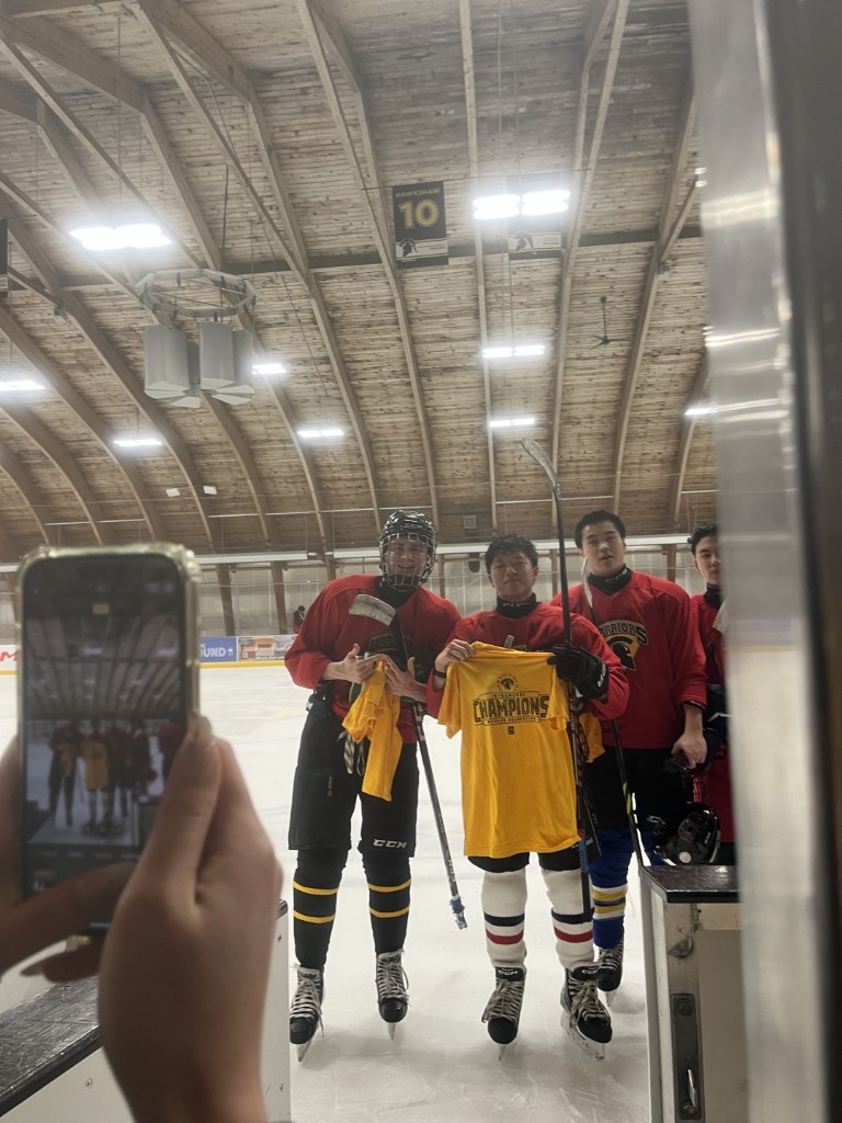 On the ice — intramural hockey